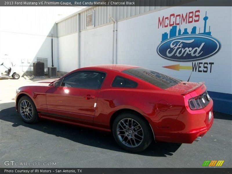 Red Candy Metallic / Charcoal Black 2013 Ford Mustang V6 Premium Coupe