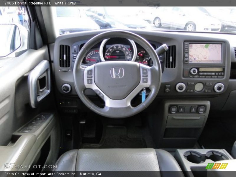 White / Gray 2006 Honda Ridgeline RTL