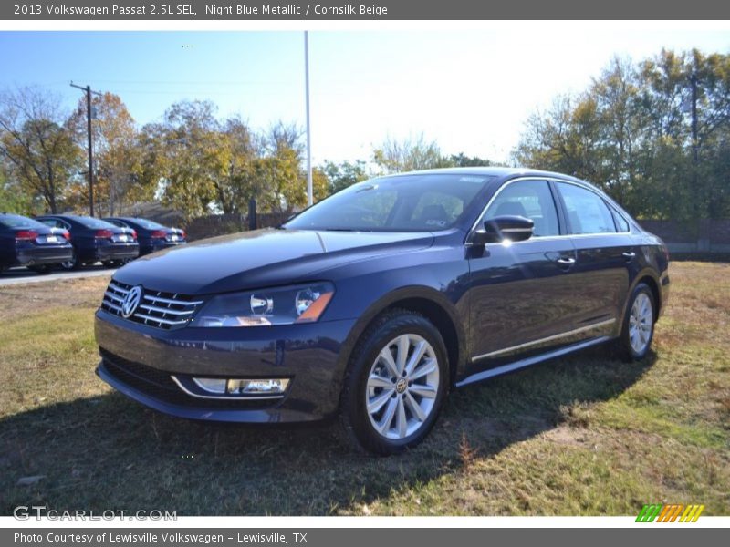 Night Blue Metallic / Cornsilk Beige 2013 Volkswagen Passat 2.5L SEL