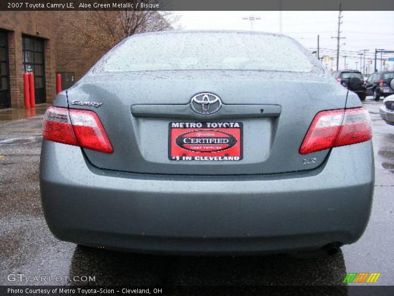 Aloe Green Metallic / Bisque 2007 Toyota Camry LE