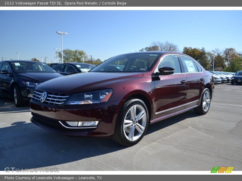 Opera Red Metallic / Cornsilk Beige 2013 Volkswagen Passat TDI SE