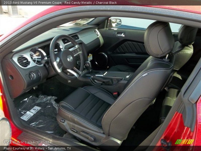 Red Candy Metallic / Charcoal Black 2013 Ford Mustang V6 Premium Coupe