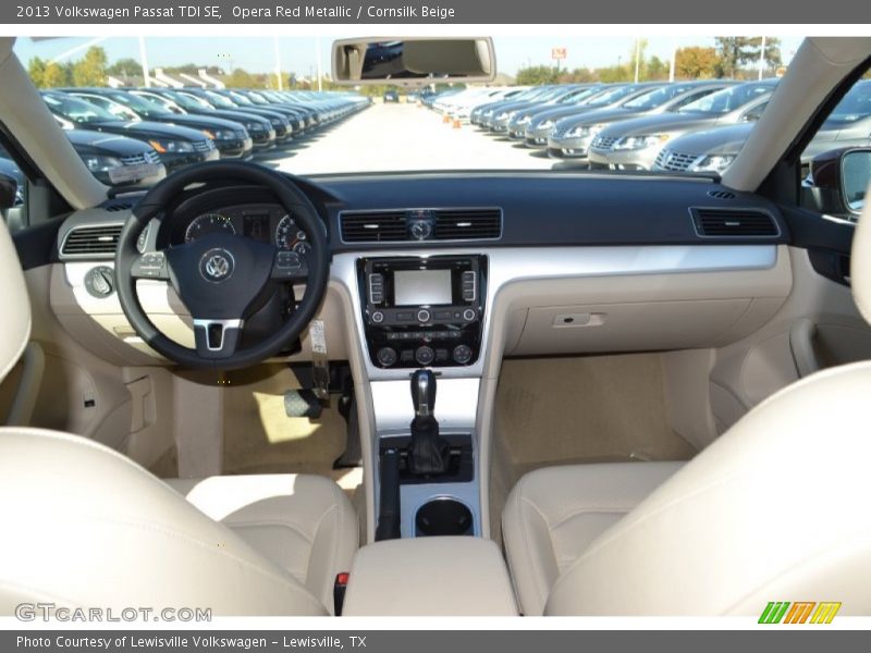 Opera Red Metallic / Cornsilk Beige 2013 Volkswagen Passat TDI SE