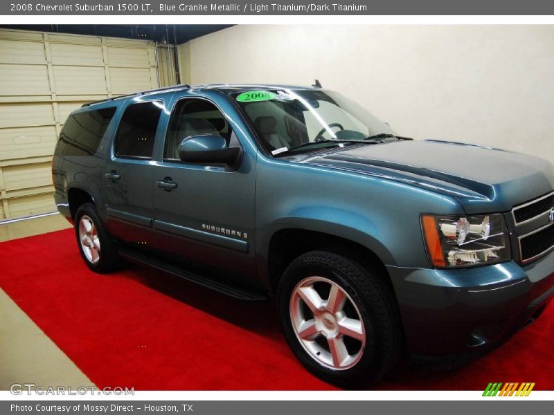 Blue Granite Metallic / Light Titanium/Dark Titanium 2008 Chevrolet Suburban 1500 LT