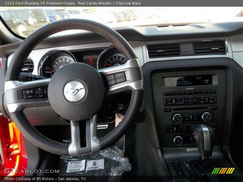 Red Candy Metallic / Charcoal Black 2013 Ford Mustang V6 Premium Coupe