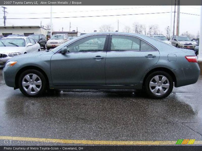 Aloe Green Metallic / Bisque 2007 Toyota Camry LE