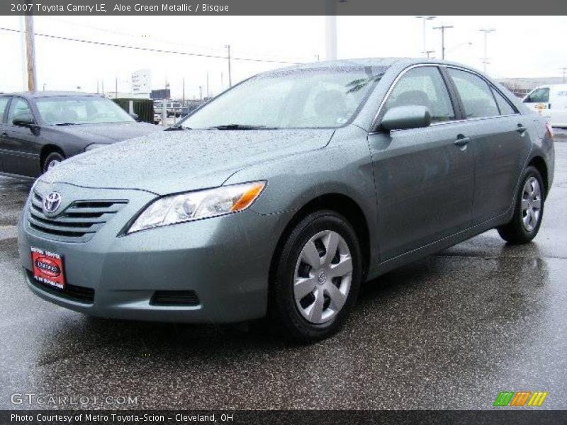 Aloe Green Metallic / Bisque 2007 Toyota Camry LE
