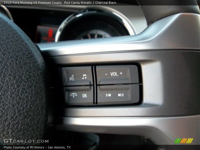 Red Candy Metallic / Charcoal Black 2013 Ford Mustang V6 Premium Coupe