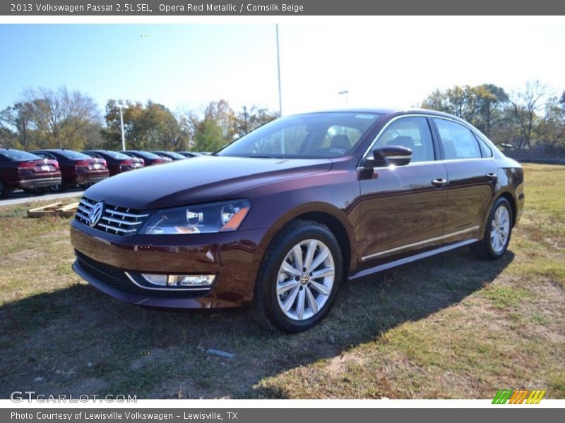 Opera Red Metallic / Cornsilk Beige 2013 Volkswagen Passat 2.5L SEL