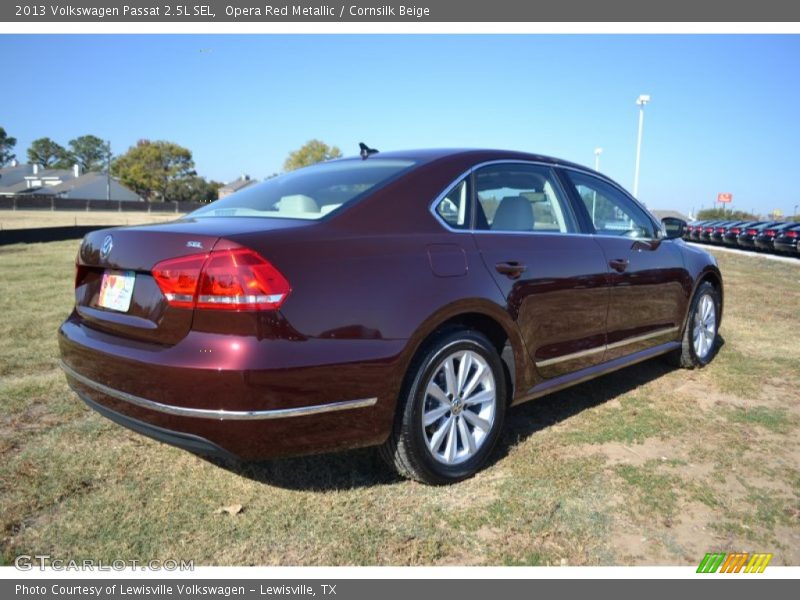 Opera Red Metallic / Cornsilk Beige 2013 Volkswagen Passat 2.5L SEL