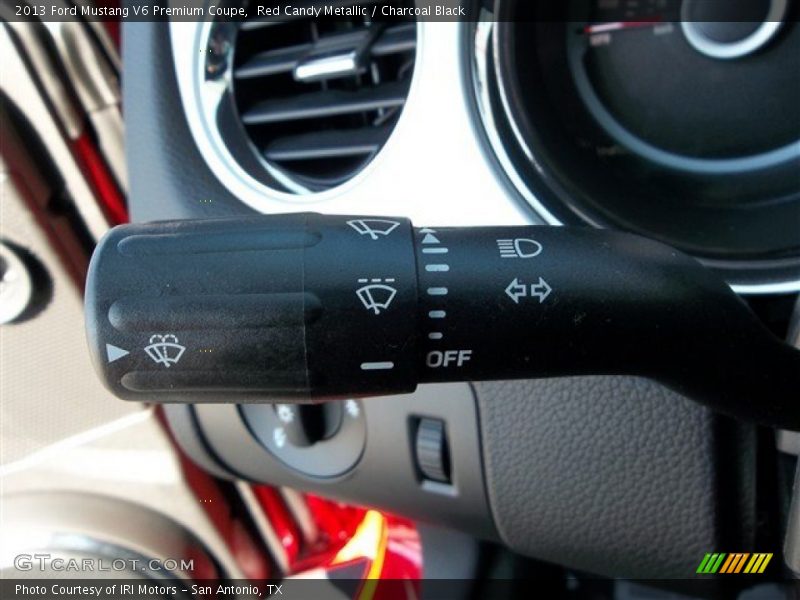 Red Candy Metallic / Charcoal Black 2013 Ford Mustang V6 Premium Coupe