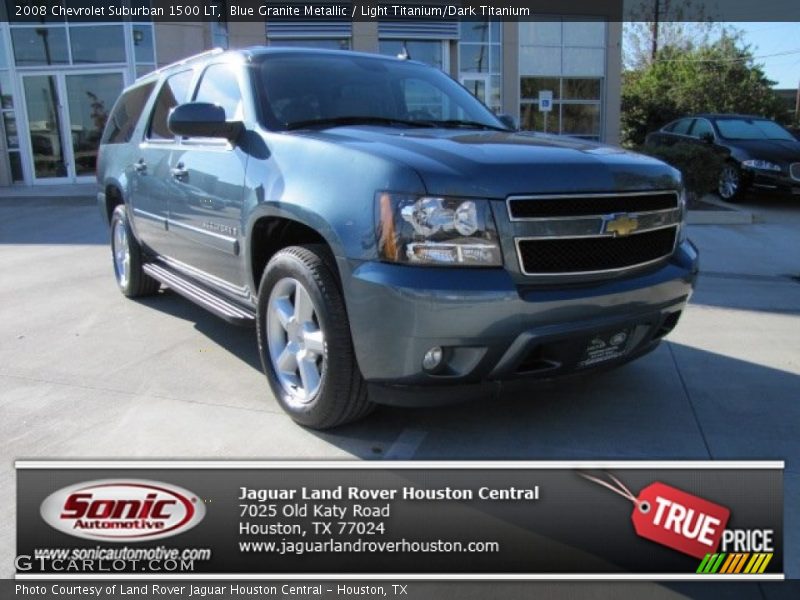 Blue Granite Metallic / Light Titanium/Dark Titanium 2008 Chevrolet Suburban 1500 LT