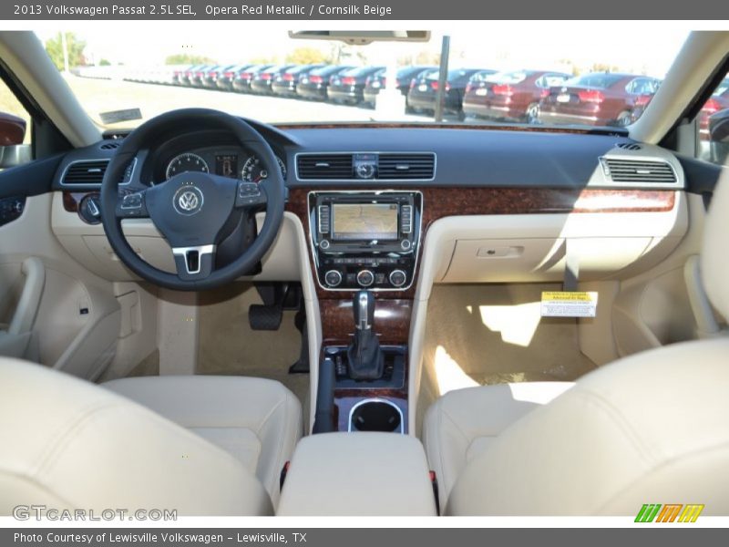 Opera Red Metallic / Cornsilk Beige 2013 Volkswagen Passat 2.5L SEL