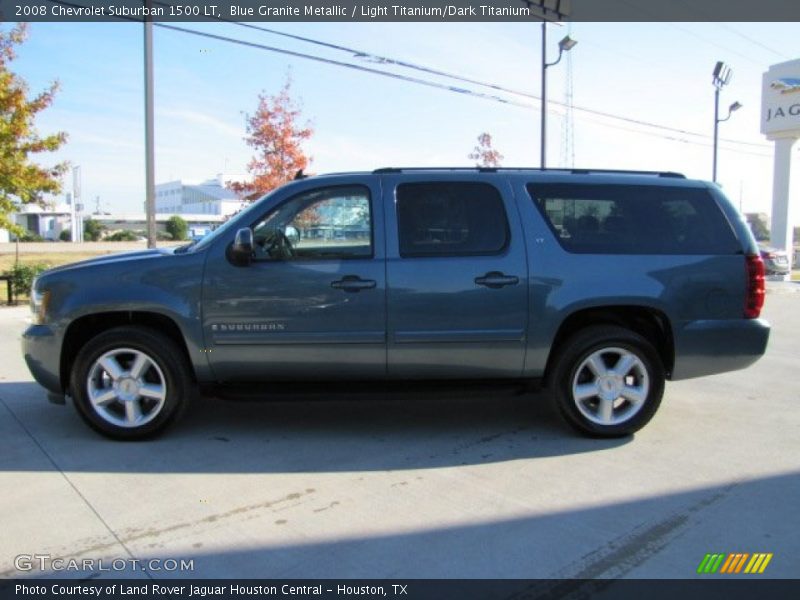 Blue Granite Metallic / Light Titanium/Dark Titanium 2008 Chevrolet Suburban 1500 LT
