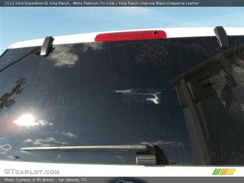 White Platinum Tri-Coat / King Ranch Charcoal Black/Chaparral Leather 2013 Ford Expedition EL King Ranch