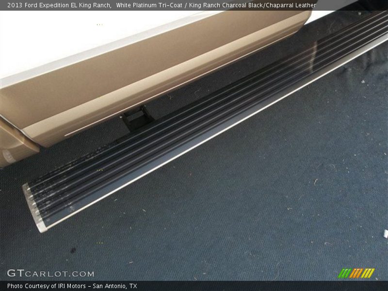 White Platinum Tri-Coat / King Ranch Charcoal Black/Chaparral Leather 2013 Ford Expedition EL King Ranch