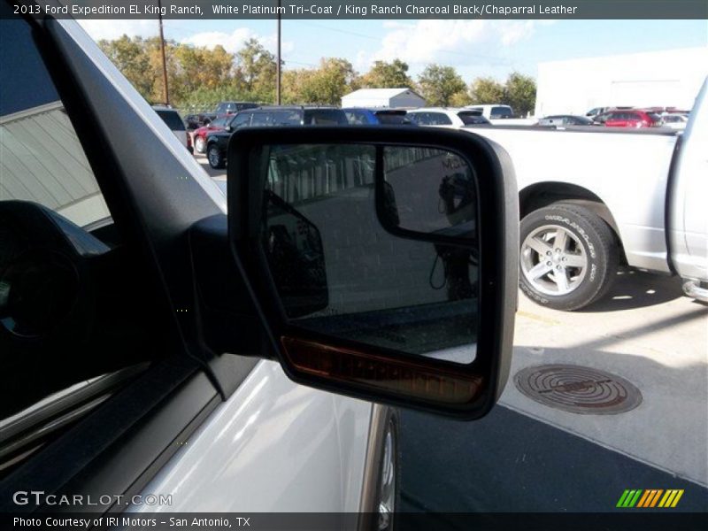 White Platinum Tri-Coat / King Ranch Charcoal Black/Chaparral Leather 2013 Ford Expedition EL King Ranch