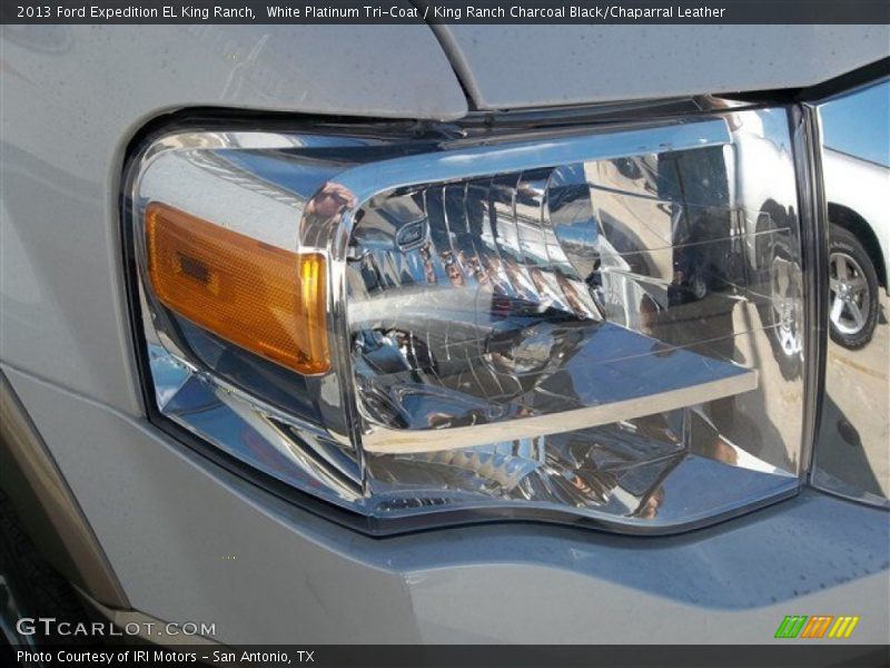 White Platinum Tri-Coat / King Ranch Charcoal Black/Chaparral Leather 2013 Ford Expedition EL King Ranch