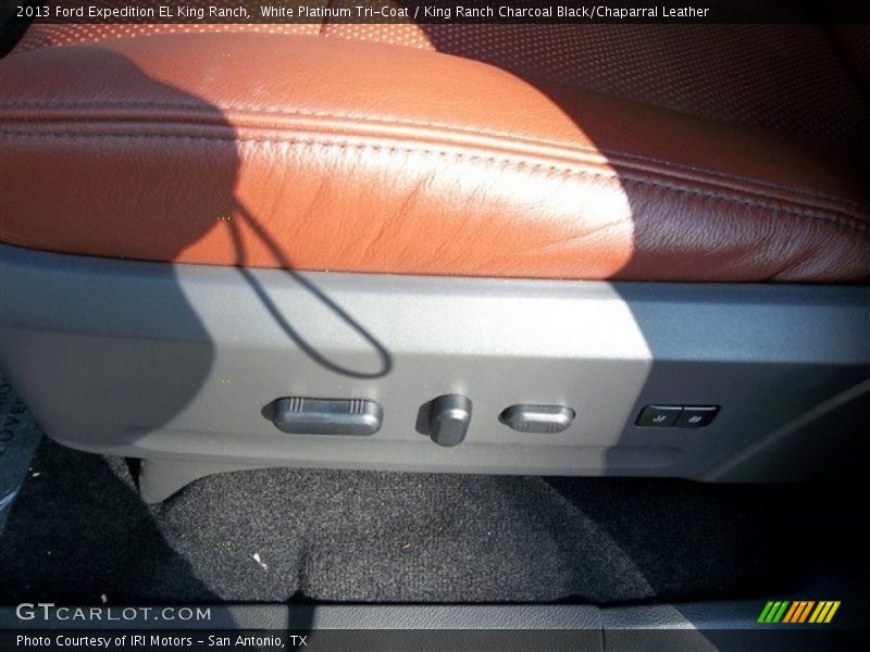 White Platinum Tri-Coat / King Ranch Charcoal Black/Chaparral Leather 2013 Ford Expedition EL King Ranch