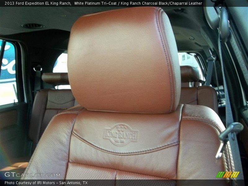 White Platinum Tri-Coat / King Ranch Charcoal Black/Chaparral Leather 2013 Ford Expedition EL King Ranch