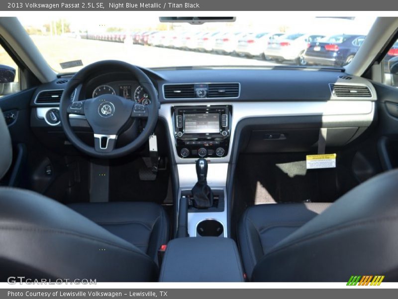 Night Blue Metallic / Titan Black 2013 Volkswagen Passat 2.5L SE