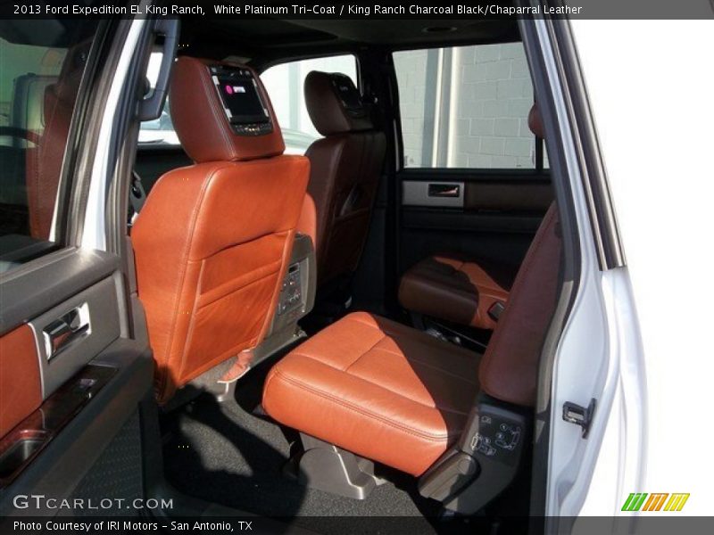 White Platinum Tri-Coat / King Ranch Charcoal Black/Chaparral Leather 2013 Ford Expedition EL King Ranch