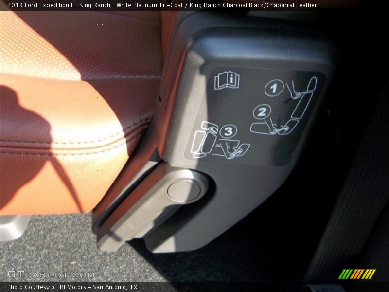 White Platinum Tri-Coat / King Ranch Charcoal Black/Chaparral Leather 2013 Ford Expedition EL King Ranch