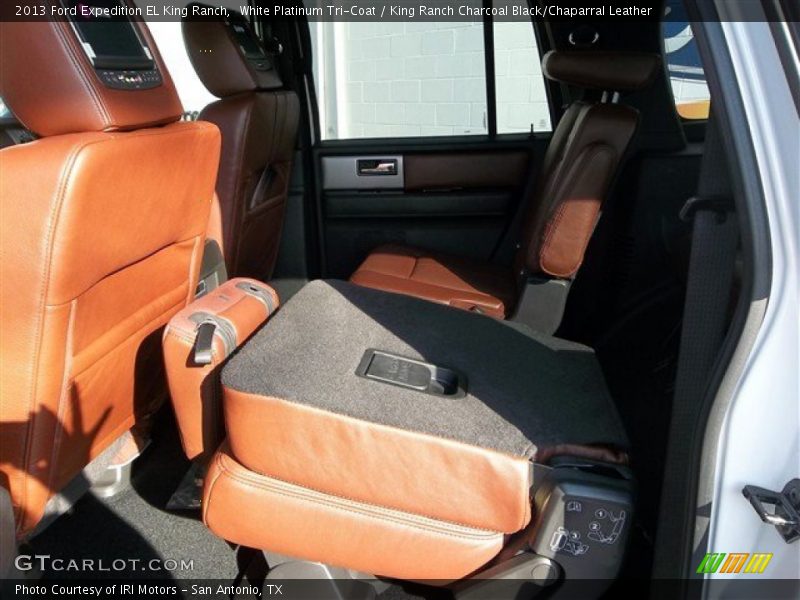 White Platinum Tri-Coat / King Ranch Charcoal Black/Chaparral Leather 2013 Ford Expedition EL King Ranch