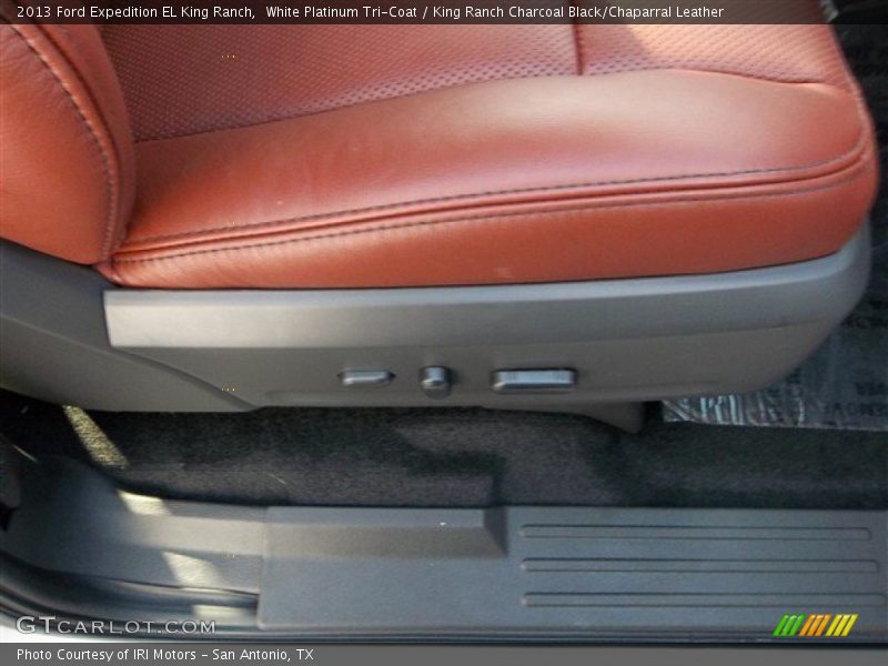 White Platinum Tri-Coat / King Ranch Charcoal Black/Chaparral Leather 2013 Ford Expedition EL King Ranch