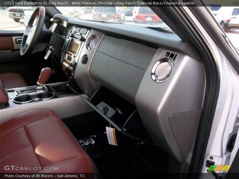 White Platinum Tri-Coat / King Ranch Charcoal Black/Chaparral Leather 2013 Ford Expedition EL King Ranch