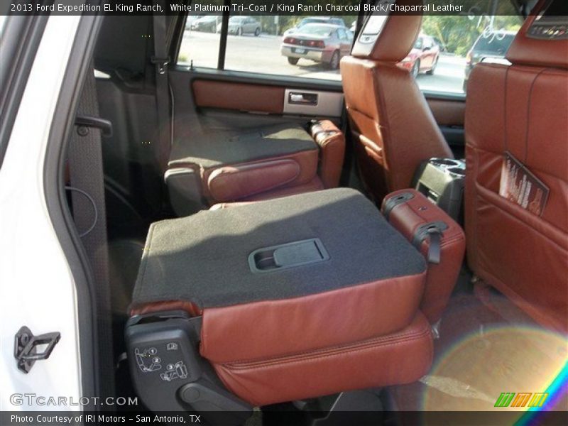 White Platinum Tri-Coat / King Ranch Charcoal Black/Chaparral Leather 2013 Ford Expedition EL King Ranch