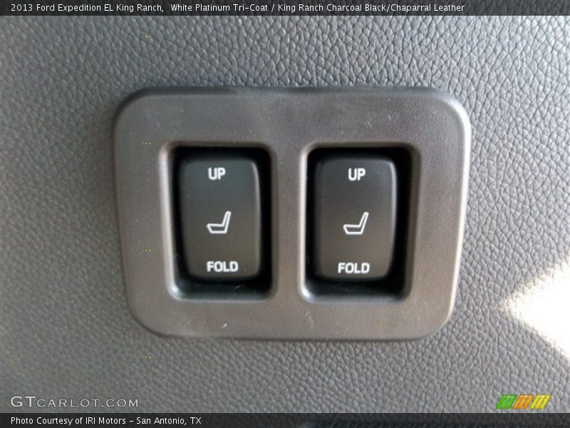 White Platinum Tri-Coat / King Ranch Charcoal Black/Chaparral Leather 2013 Ford Expedition EL King Ranch