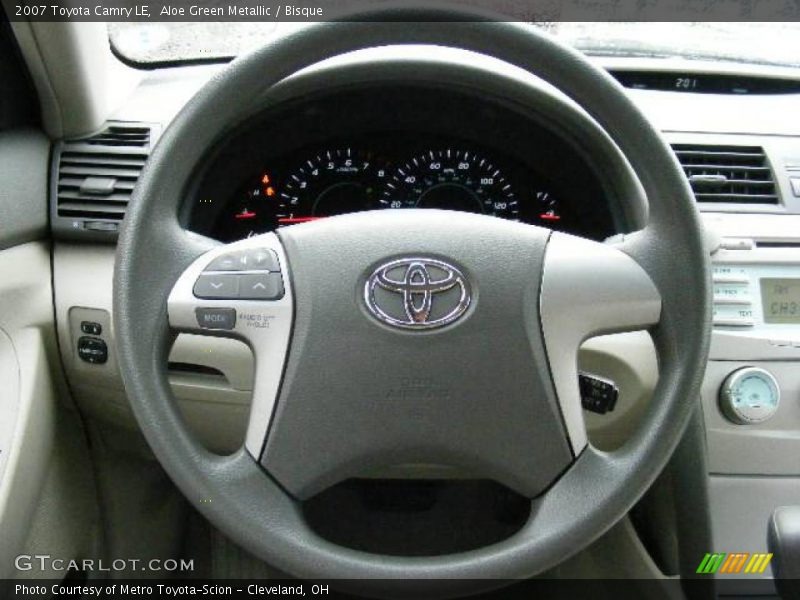 Aloe Green Metallic / Bisque 2007 Toyota Camry LE