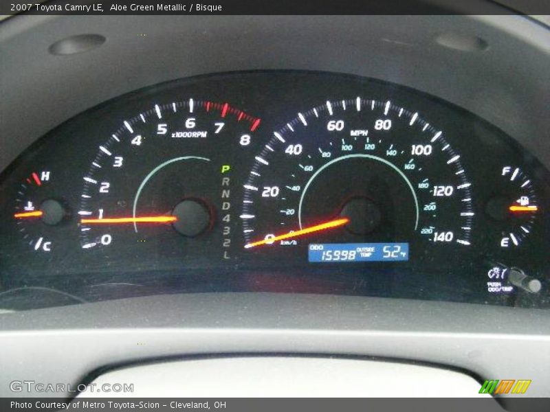 Aloe Green Metallic / Bisque 2007 Toyota Camry LE