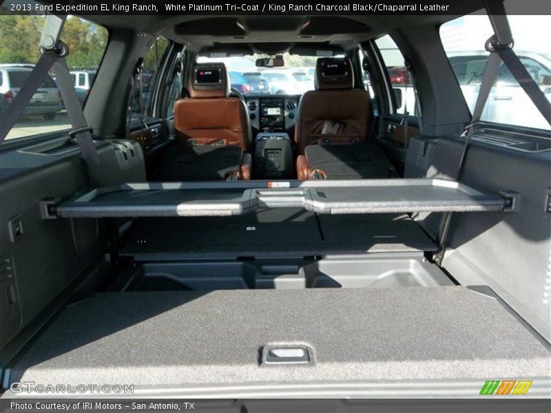 White Platinum Tri-Coat / King Ranch Charcoal Black/Chaparral Leather 2013 Ford Expedition EL King Ranch