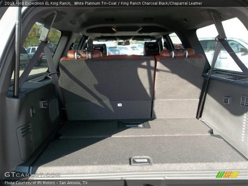 White Platinum Tri-Coat / King Ranch Charcoal Black/Chaparral Leather 2013 Ford Expedition EL King Ranch