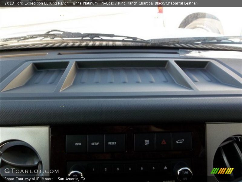 White Platinum Tri-Coat / King Ranch Charcoal Black/Chaparral Leather 2013 Ford Expedition EL King Ranch