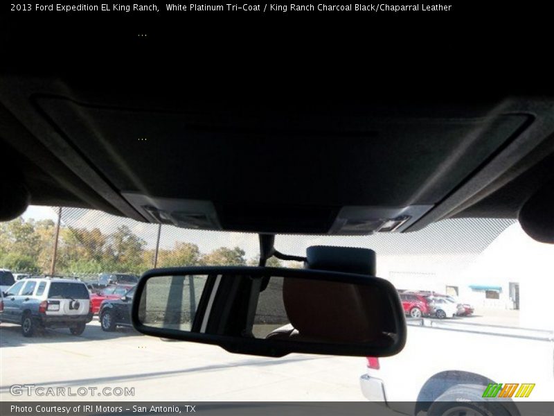 White Platinum Tri-Coat / King Ranch Charcoal Black/Chaparral Leather 2013 Ford Expedition EL King Ranch