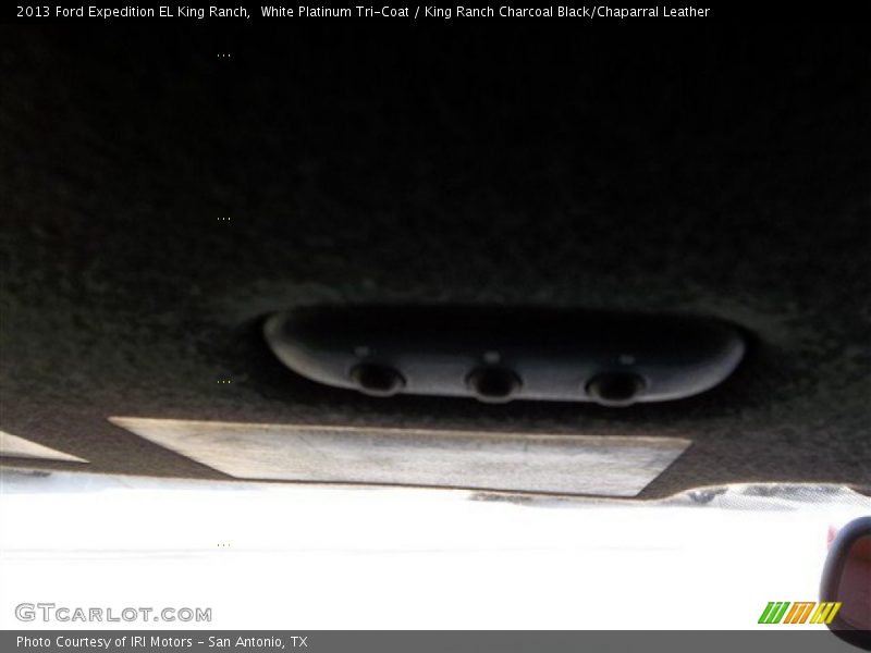 White Platinum Tri-Coat / King Ranch Charcoal Black/Chaparral Leather 2013 Ford Expedition EL King Ranch
