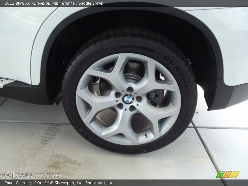 Alpine White / Saddle Brown 2013 BMW X6 xDrive50i