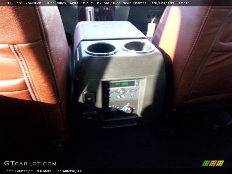 White Platinum Tri-Coat / King Ranch Charcoal Black/Chaparral Leather 2013 Ford Expedition EL King Ranch