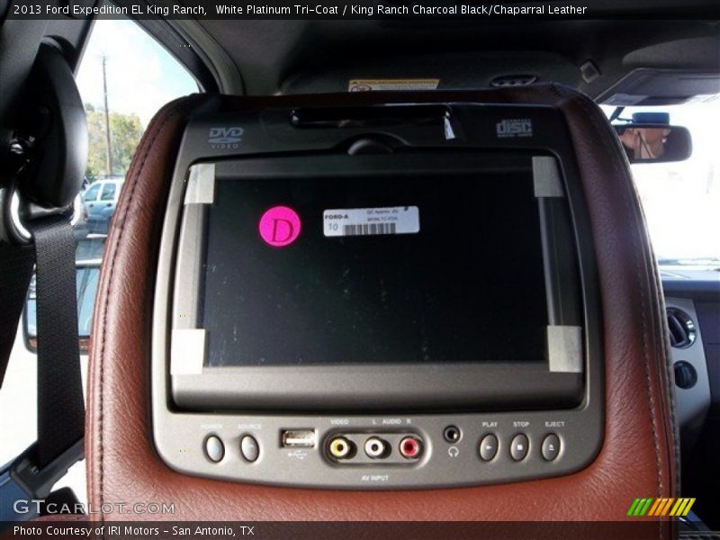 White Platinum Tri-Coat / King Ranch Charcoal Black/Chaparral Leather 2013 Ford Expedition EL King Ranch