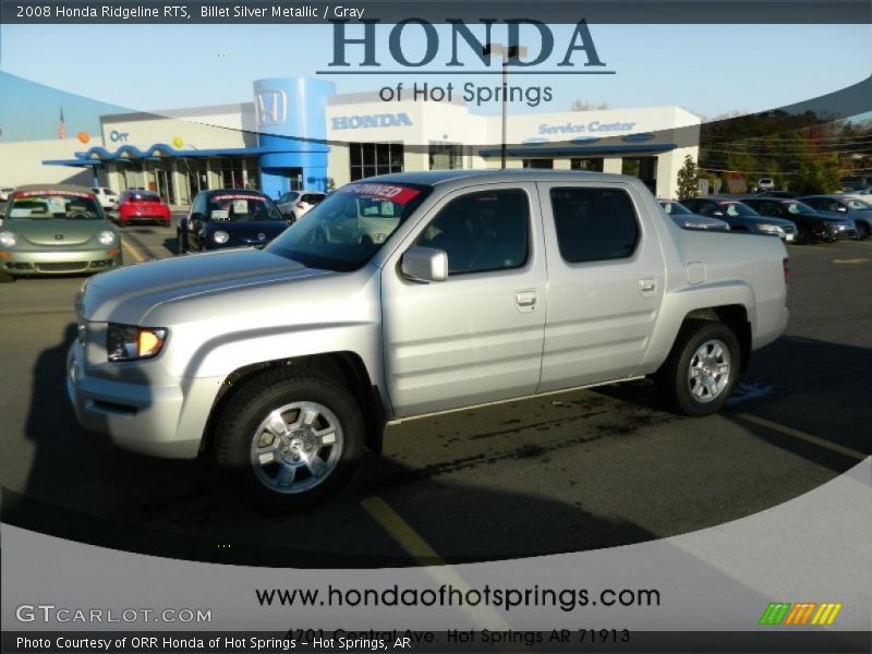 Billet Silver Metallic / Gray 2008 Honda Ridgeline RTS