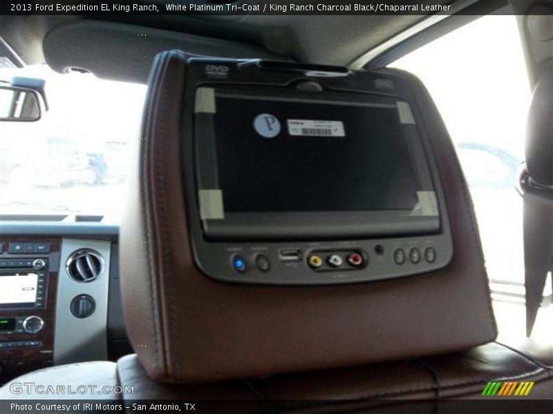White Platinum Tri-Coat / King Ranch Charcoal Black/Chaparral Leather 2013 Ford Expedition EL King Ranch