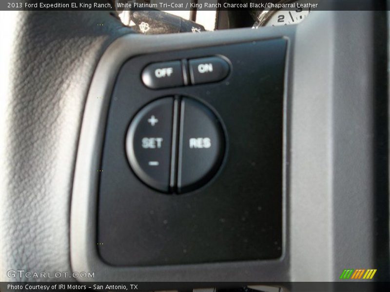 White Platinum Tri-Coat / King Ranch Charcoal Black/Chaparral Leather 2013 Ford Expedition EL King Ranch