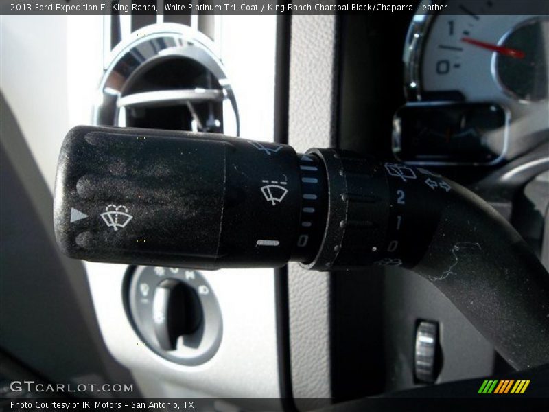 White Platinum Tri-Coat / King Ranch Charcoal Black/Chaparral Leather 2013 Ford Expedition EL King Ranch