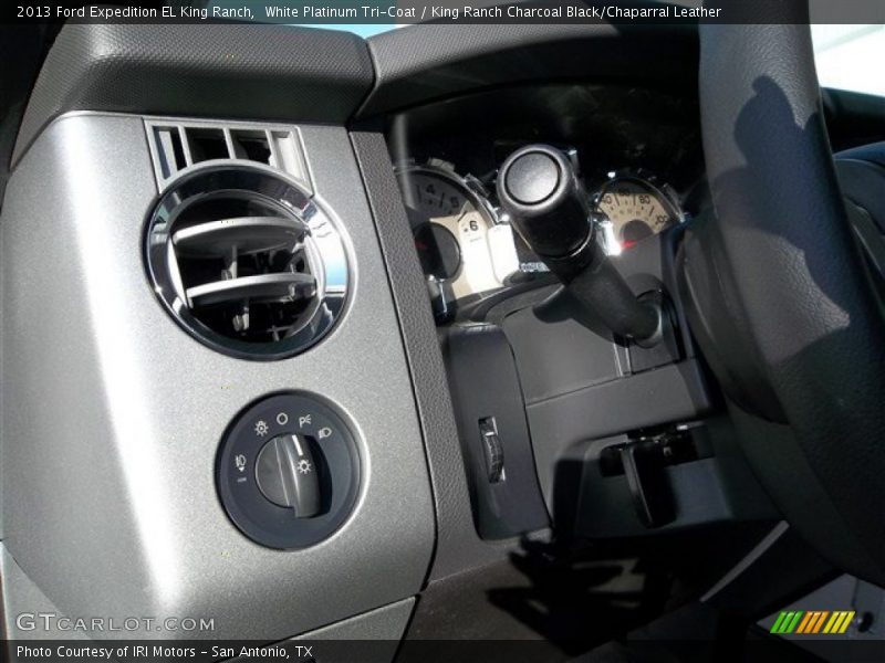 White Platinum Tri-Coat / King Ranch Charcoal Black/Chaparral Leather 2013 Ford Expedition EL King Ranch