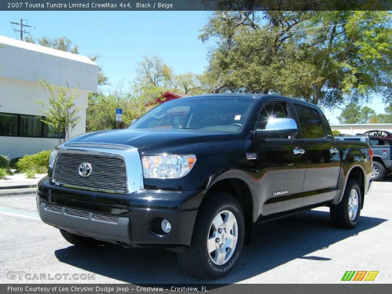 Black / Beige 2007 Toyota Tundra Limited CrewMax 4x4