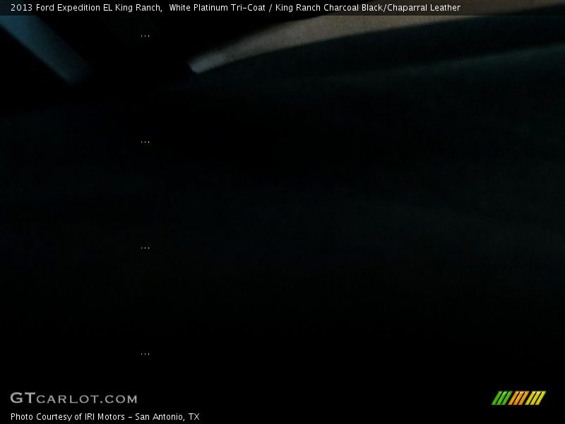 White Platinum Tri-Coat / King Ranch Charcoal Black/Chaparral Leather 2013 Ford Expedition EL King Ranch