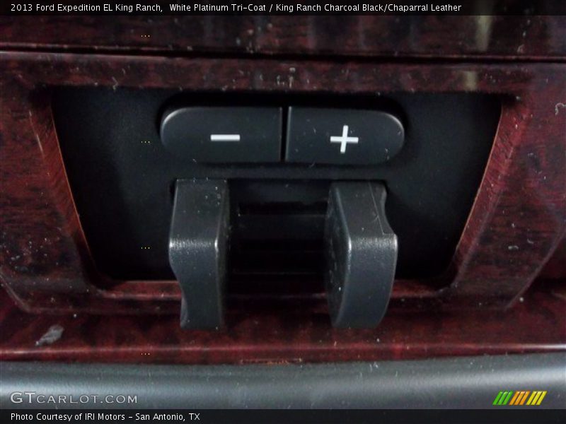 White Platinum Tri-Coat / King Ranch Charcoal Black/Chaparral Leather 2013 Ford Expedition EL King Ranch